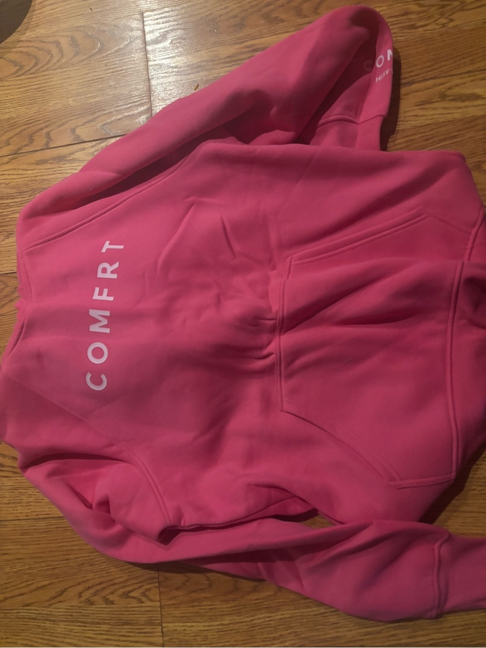 Comfrt Women’s Pink Track Joggers - Picture 2 of 6